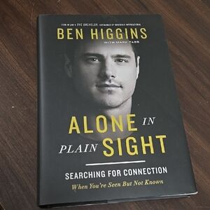 Alone In Plain Sight by Ben Higgins Hardcover Non-Fiction Novel
